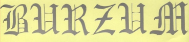 Burzum - Silber Logo Aufkleber