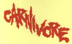 Carnivore - Rotes Logo Aufkleber