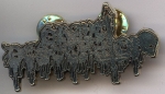 Grave Desecrator -Gold  Logo Metalpin