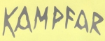 Kampfar - Silber Logo Aufkleber