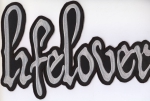 Lifelover - Weisses Logo Rückenaufnäher