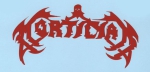 Mortician - Rotes Logo Aufkleber