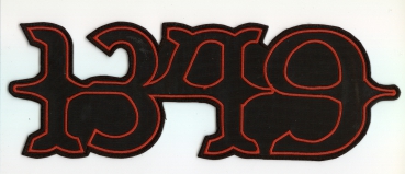 1349 - Rotes Logo Rückenaufnäher