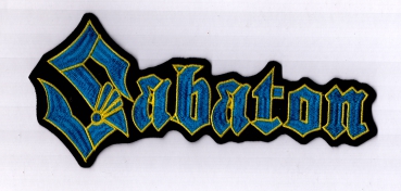 Sabaton - Gelb Blaues Logo Rückenaufnäher