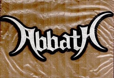 Abbath - Weisses Logo Rückenaufnäher