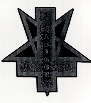 Abigor - Graues Logo Orkblut Rückenaufnäher