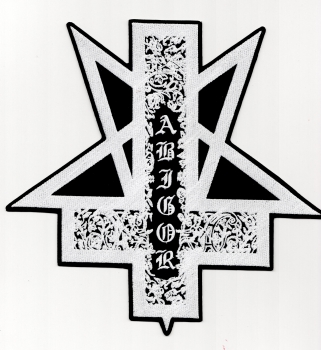 Abigor - Weisses Logo Orkblut Rückenaufnäher