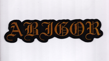 Abigor - Old Gold Logo Rückenaufnäher