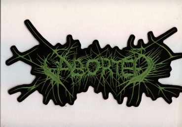 Aborted - Grünes Logo Rückenaufnäher