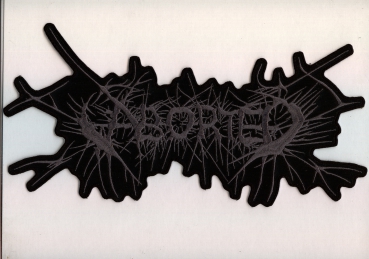 Aborted - Graues Logo Rückenaufnäher