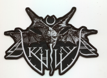 Akhlys - Weisses Logo Aufnäher