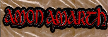 Amon Amarth - Rot Weisses 2 Logo Rückenaufnäher