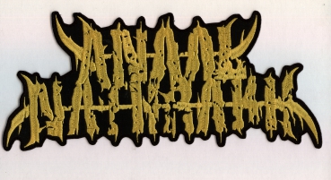 Anaal Nathrakh - Gelbes Logo 2 Rückenaufnäher