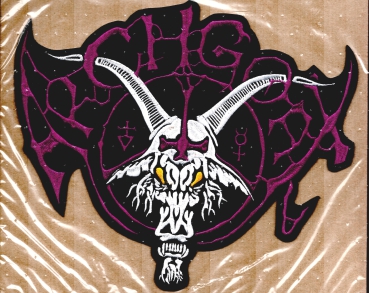 Archgoat - Lila Weiss Logo Rückenaufnäher