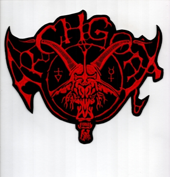 Archgoat - Rotes Logo Rückenaufnäher