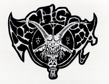 Archgoat - Weisses Logo Rückenaufnäher