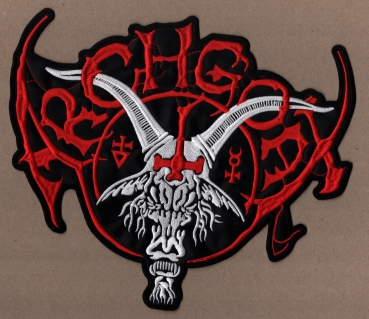 Archgoat - Weiss Rotes Logo Rückenaufnäher