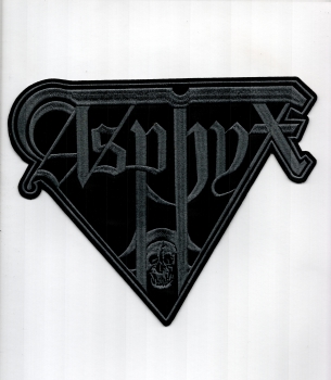 Asphyx - Graues Logo Rückenaufnäher