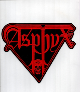 Asphyx - Rotes Logo Rückenaufnäher