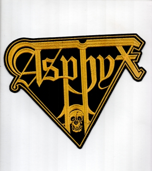 Asphyx - Gelbes Logo Rückenaufnäher
