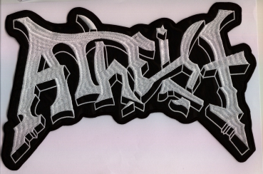 Atheist - Weisses Logo Rückenaufnäher