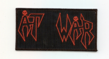 At War - Rotes Logo Aufnäher