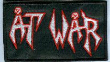 At War - Rot Weisses Logo Aufnäher