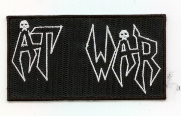 At War - Weisses Logo Aufnäher