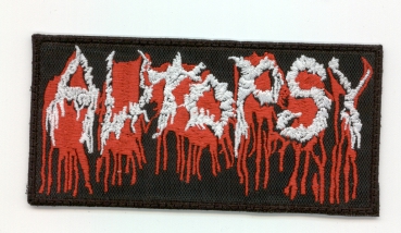 Autopsy - Rot Weisses Logo Aufnäher