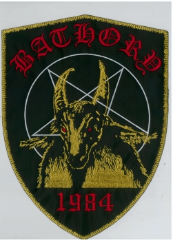 Bathory - 1984 Gold Rückenaufnäher