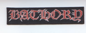 Bathory - White Red Octagon Logo Patch