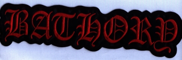 Bathory - Rotes Logo Rückenaufnäher
