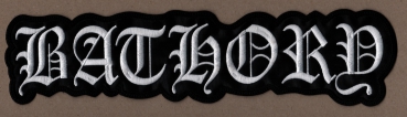 Bathory - Weisses Logo Rückenaufnäher