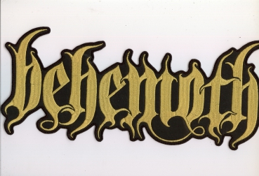 Behemoth - Gelbes Logo Rückenaufnäher