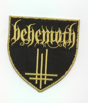 Behemoth - Yellow Tri Cross Shield Patch