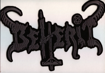 Beherit - Graues Altes Logo Rückenaufnäher