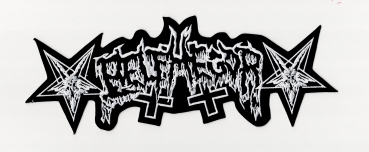 Belphegor - Weisses Pentagramm Logo Backpatch