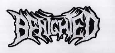 Benighted - Weisses Logo Rückenaufnäher