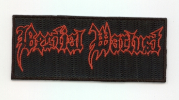 Bestial Warlust - Rotes Logo Aufnäher
