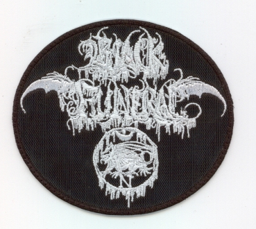Black Funeral - White Logo Round Patch