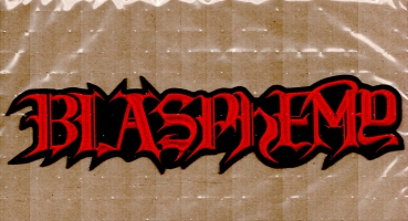 Blasphemy - Rotes Logo Rückenaufnäher