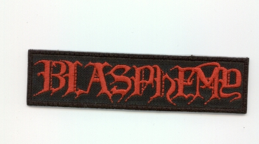 Blasphemy - Rotes Logo Aufnäher