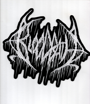Bloodbath - Weisses Logo Rückenaufnäher