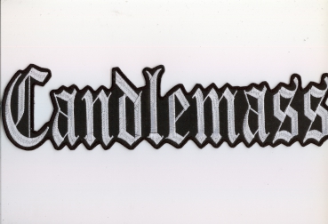 Candlemass - White Logo Backpatch