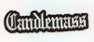 Candlmass - Weisses Logo Kontour Aufnäher