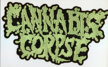 Cannabis Corpse - Green Logo Rückenaufnäher