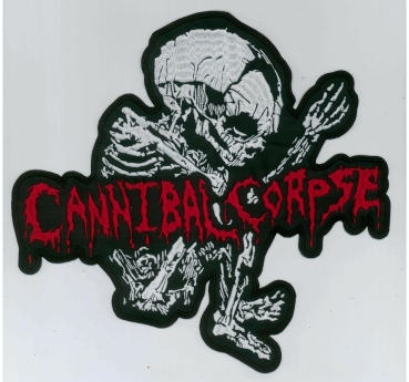 Cannibal Corpse - Foetus Rotes Logo Rückenaufnäher
