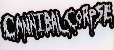 Cannibal Corpse - Weisses Logo Rückenaufnäher