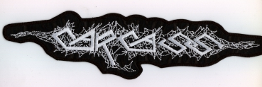 Carcass - Altes Weisses Logo Rückenaufnäher