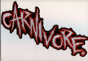 Carnivore - Red White Red Logo Backpatch